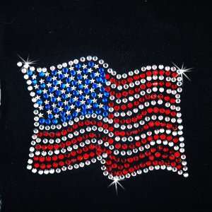   on Hot Fix Rhinestone Motif Design USA Flag Arts, Crafts & Sewing