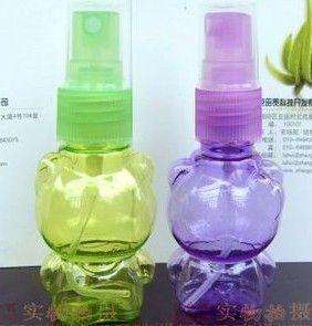   Kitty Empty Plastic Perfume Transparent Atomizer Spray Bottle  