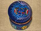 jewelry trinke t box painted eclipse of sun and moon beautiful mexican 