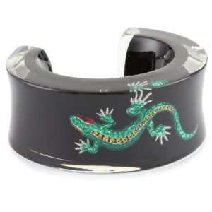   by Veronica International Treasures Black Lizard Cuff Jewelry