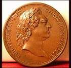 KING LOUIS XV RARE SMALL ART MEDAL items in ART MEDALS 
