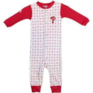   Phillies Infant White Lil Fan 2 Coverall