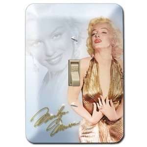  Marilyn Gold Dress Light Switch Cover