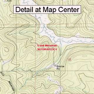  USGS Topographic Quadrangle Map   Trask Mountain, Oregon 