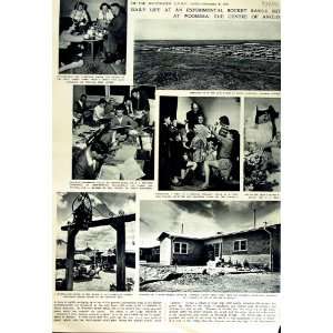  1951 ROCKET EXPERIMENTS WOOMERA AUSTRALIA FURNITURE