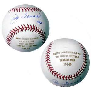  Joe Torre Autographed Engraved Stats Baseball