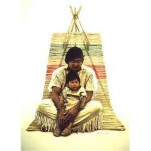  James Bama   Southwest Indian Father and Son