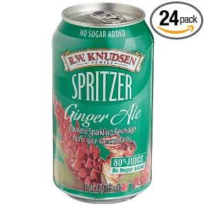 Knudsen Spritzer Ginger Ale, 12 Ounce Cans (Pack of 24)  