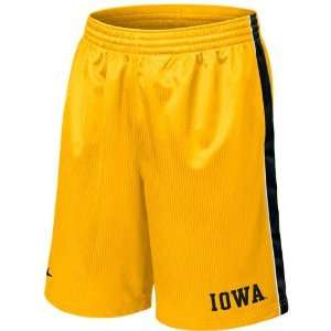    Nike Iowa Hawkeyes Gold Layup Basketball Shorts