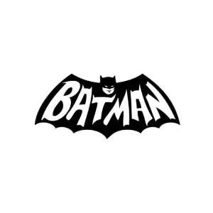 Batman Bat 6 Inch Vinyl Decal Sticker Black