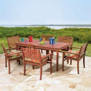  Brylane Home Hardwood Collection Square Dining Table and 