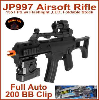 JP997 G36C Fully Automatic Electric Airsoft Rifle with Flashlight 