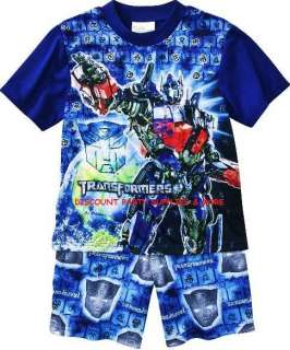 Transformers 3 Dark of the Moon Optimus Prime 2pc Pajamas PJs Set Sz 