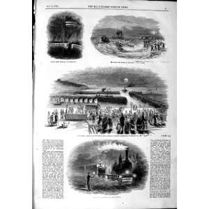  1844 INDIAN MAIL SIGNALS FOLKESTONE EXPRESS TRAIN