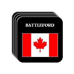  Canada   BATTLEFORD Set of 4 Mini Mousepad Coasters 