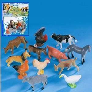  Boy & Girls 11pc Farm Animal Toys Perfect for Party Favors 