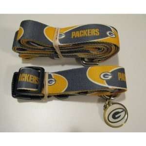 Green Bay Packers Pet Set (COMBO Dog Collar, Leash, & ID 