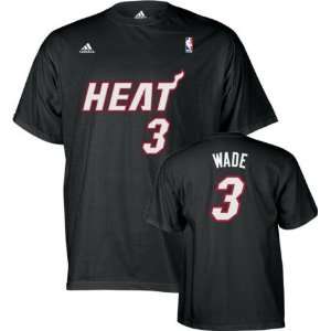  Mens Miami Heat #3 Dwyane Wade Black Game Time Name 