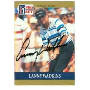 Lanny Wadkins Autographed Golf Trading Card  Sports 