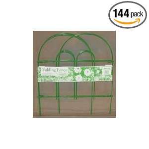 Glamos Wire 770809 18 x 10 Folding Wire Fence, Light Green (12 Pack)