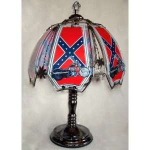 Rebel Flag with Motorcycle Touch Lamp
