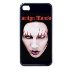  marilyn manson iphone case for iphone 4 and 4s black Cell 
