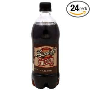Berghoff Diet Root Beer, Plastic, 20 ounces (Pack of24)  