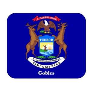  US State Flag   Gobles, Michigan (MI) Mouse Pad 
