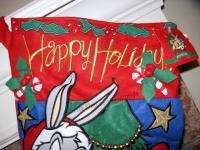 TAZ Bugs Tweety SYLVESTER Oversized Christmas Stocking 31 WB New Felt 