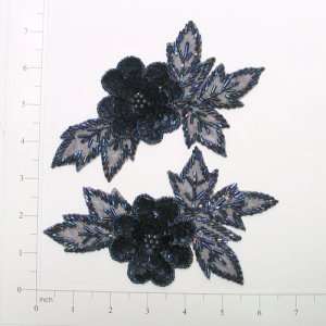  Flower Bead and Sequin Applique Pack of 2 Arts, Crafts & Sewing