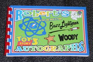 DISNEY Toy Story 3 BUZZ & WOODY Autograph Book/Bag/Pen  
