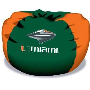  Miami Hurricanes NCAA 102 inch Bean Bag