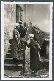 165   Switzerland Ticino Women Costumi Ticinesi Real Photo 1940s 