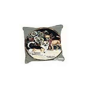  Chihuahua Dog Animal Decorative Throw Pillow 17 x 17