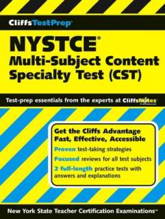 CliffsTestPrep NYSTCE Multi Subject Content Specialty Test (CST)