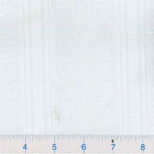  72 Wide Leno Stripe White Fabric By The Yard Arts 