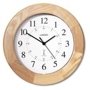    Chaney Instrument Oak Wood Atomic Clock 12