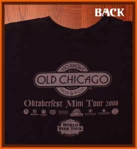 Oktoberfest Mini Tour 2008 Old Chicago Pizza T Shirt XL  