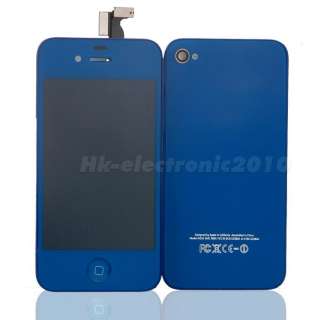   housing Assembly+LCD&Touch digitizer For iphone 4G Dark Blue  