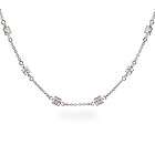 Princess Cut CZs by the Yard Necklace 16 length