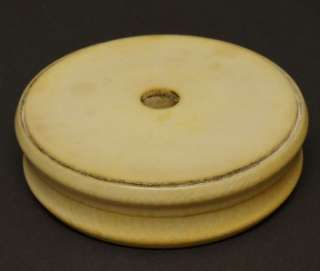 Rare 19th Century Carved Ox Bone & Faux Tortoiseshell Snuff Box  