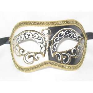  Black Colombina New Lillo Venetian Mask