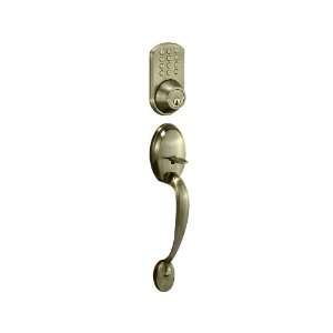   Set Combo with Touchpad Deadbolt, Antique Brass