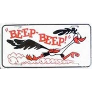 Beep Beep Roadrunner License Plate Plates Tags Tag auto vehicle car 