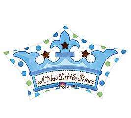 18 A NEW LITTLE PRINCE BABY BOY SHOWER PARTY BALLOON  