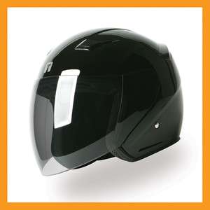 TORC T56 3/4 Open Face Motorcycle Scooter Helmet   Glossy Black XS S M 