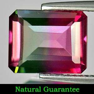   Ct. Clean Natural Bi Color Topaz Gemstone Octagon Cutting From Brazil