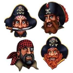  Beistle   50472   Pirate Crew Cutouts  Pack of 12 Kitchen 