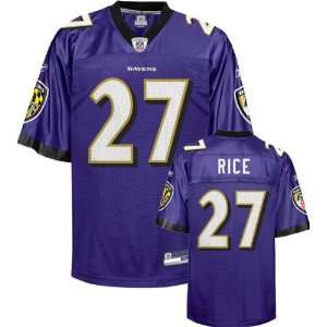Mens Ray Rice Baltimore Ravens Purple Jersey Stitched Name & Number 