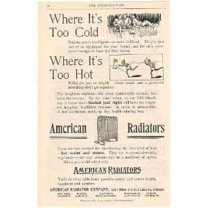  1894 American Radiator Too Cold Hot Stupid People Print Ad 
